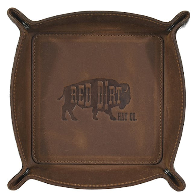 RED DIRT HAT CO FOLDING VALET TRAY NATURAL BRINDLE