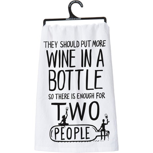 "MORE WINE" DISH TOWEL