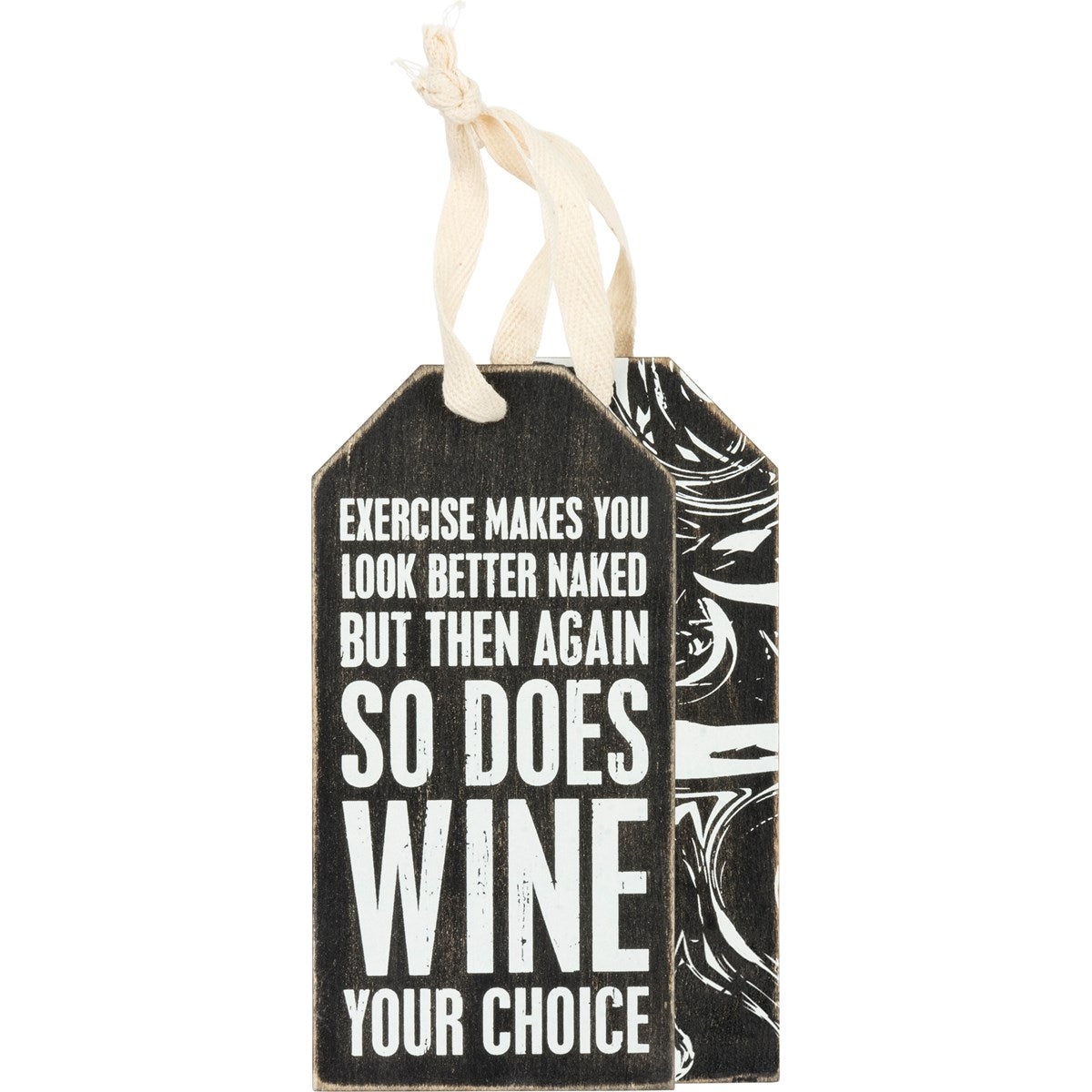"SO DOES WINE" BOTTLE TAG
