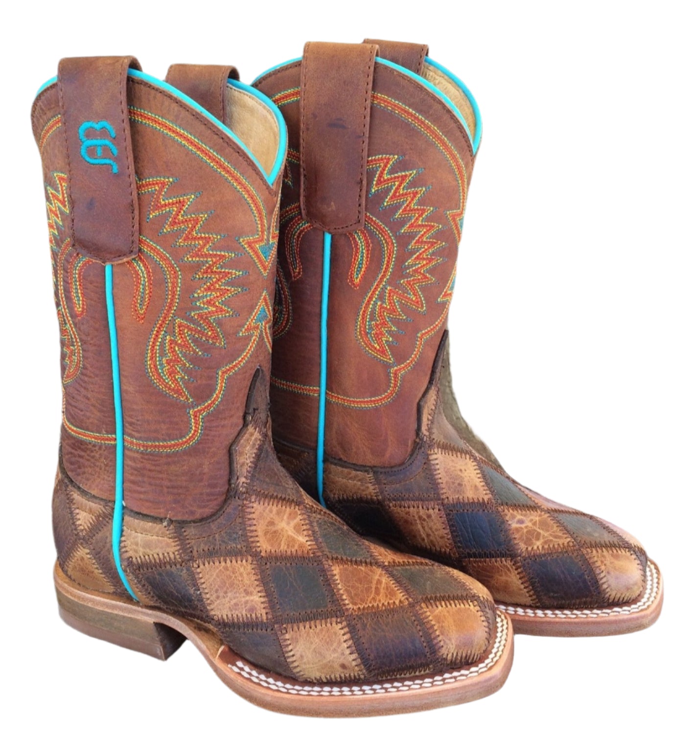 Anderson Bean Horse Power Crazy Train Patchwork Kids Boots