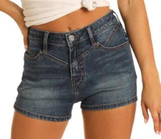 Rock & Roll High Rise Denim Shorts