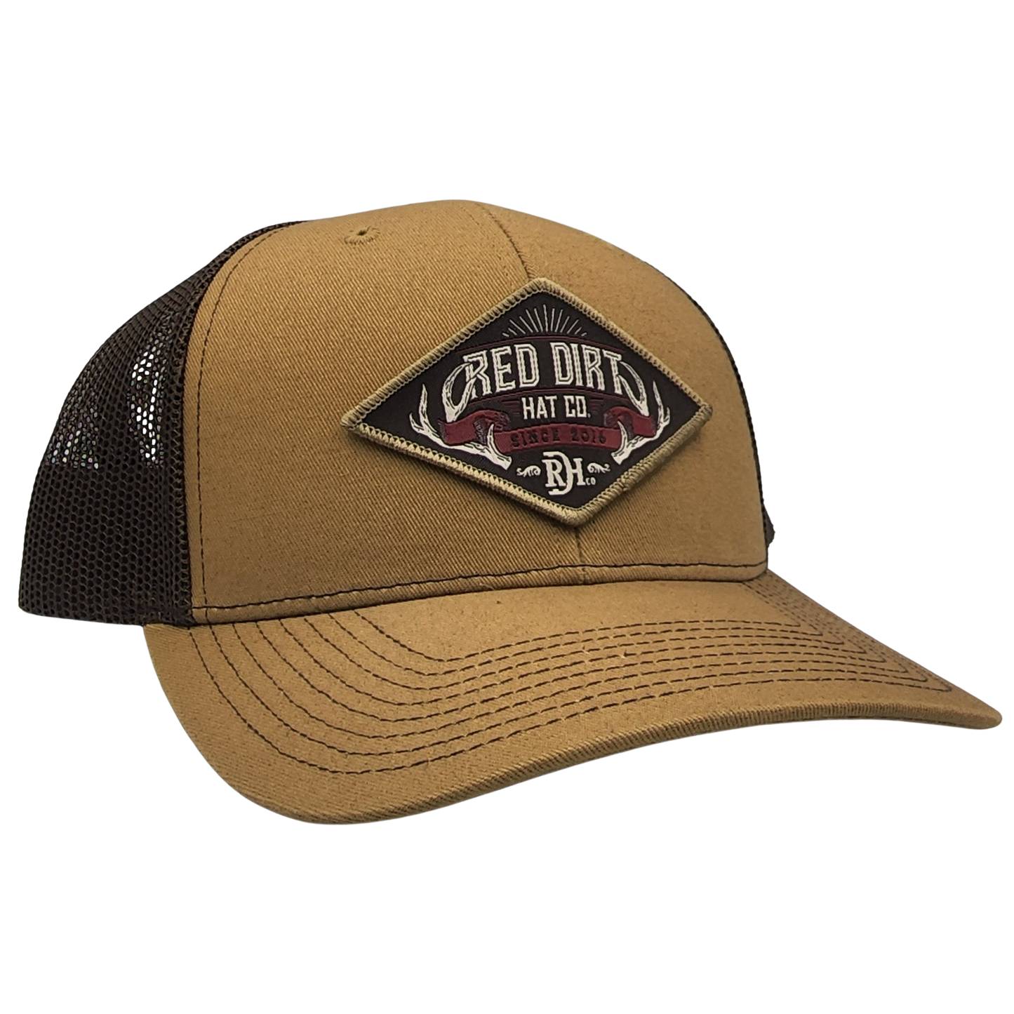 RED DIRT HAT CO ANTLERS HAT in GOLD/BROWN