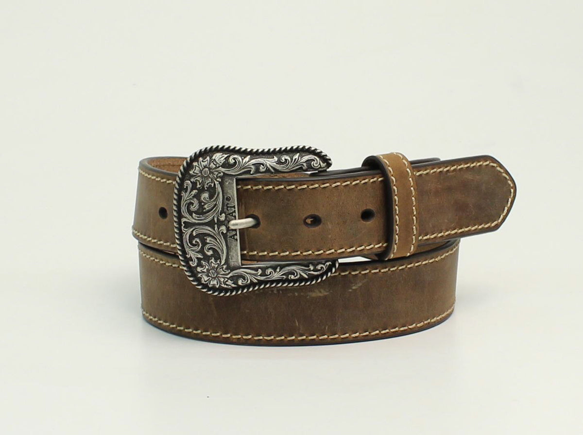 ARIAT LADIES DISTRESSED LEATHER FASHION BELT