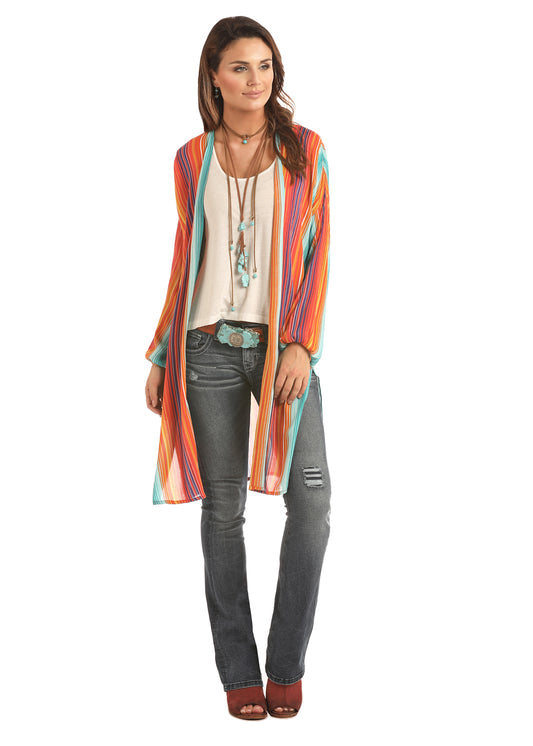 Rock and Roll Cowgirl Serape Long Duster
