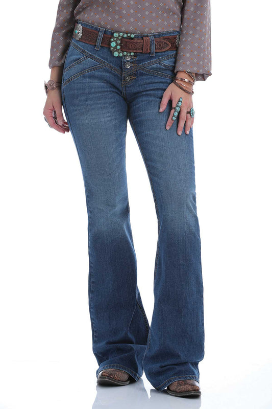 Cruel Womens Hannah Western Slim Fit Flare Jeans