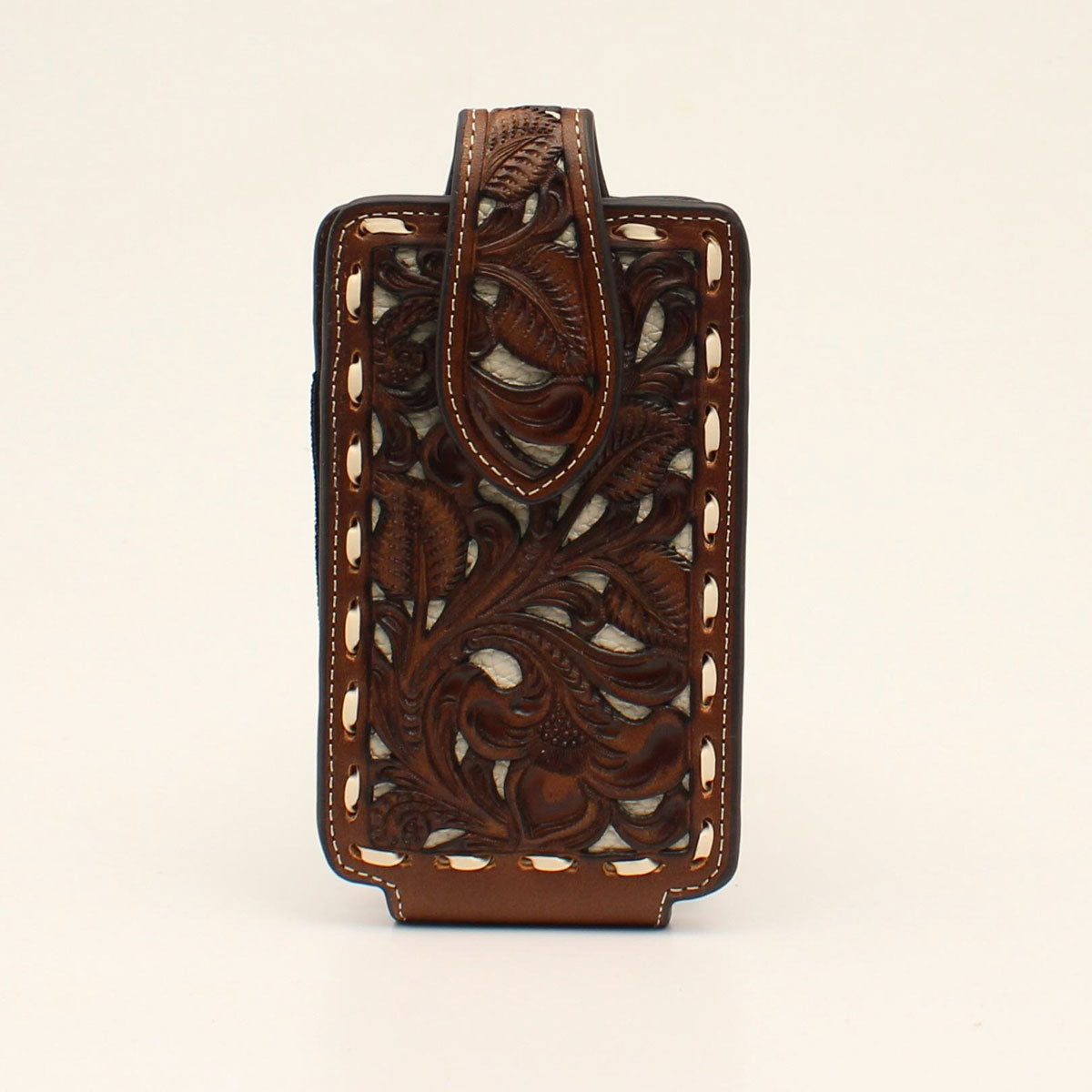 NOCONA CELL CASE TOOLED LEATHER