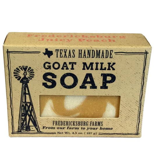 FREDERICKSBURG FARMS JUICY PEACH GOAT MILK BAR SOAP