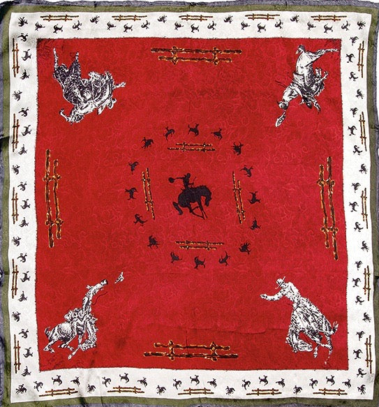 Fences Burgundy Limited Edition Silk Scarf