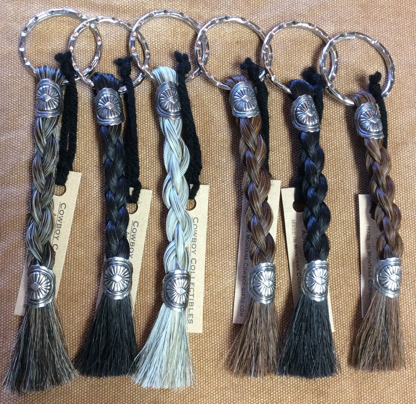 Keychain with Horse Hair Solid