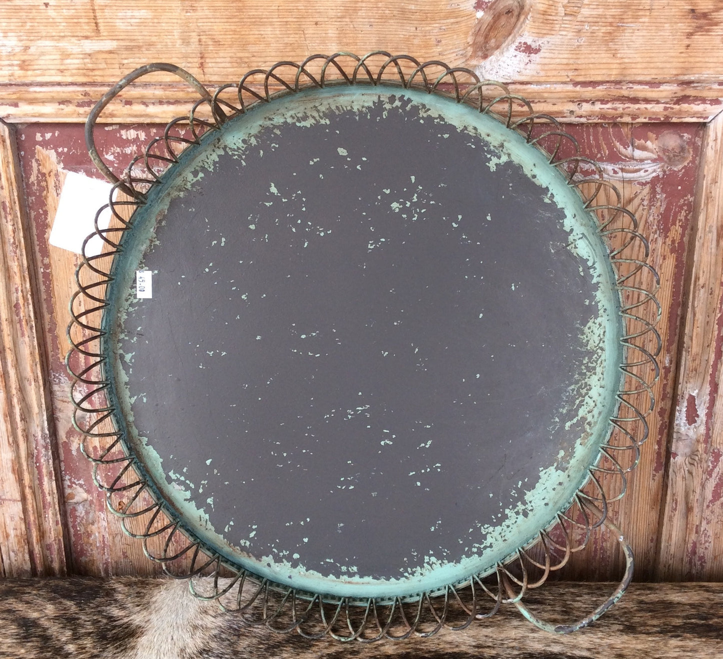 Old Blue Metal Trays