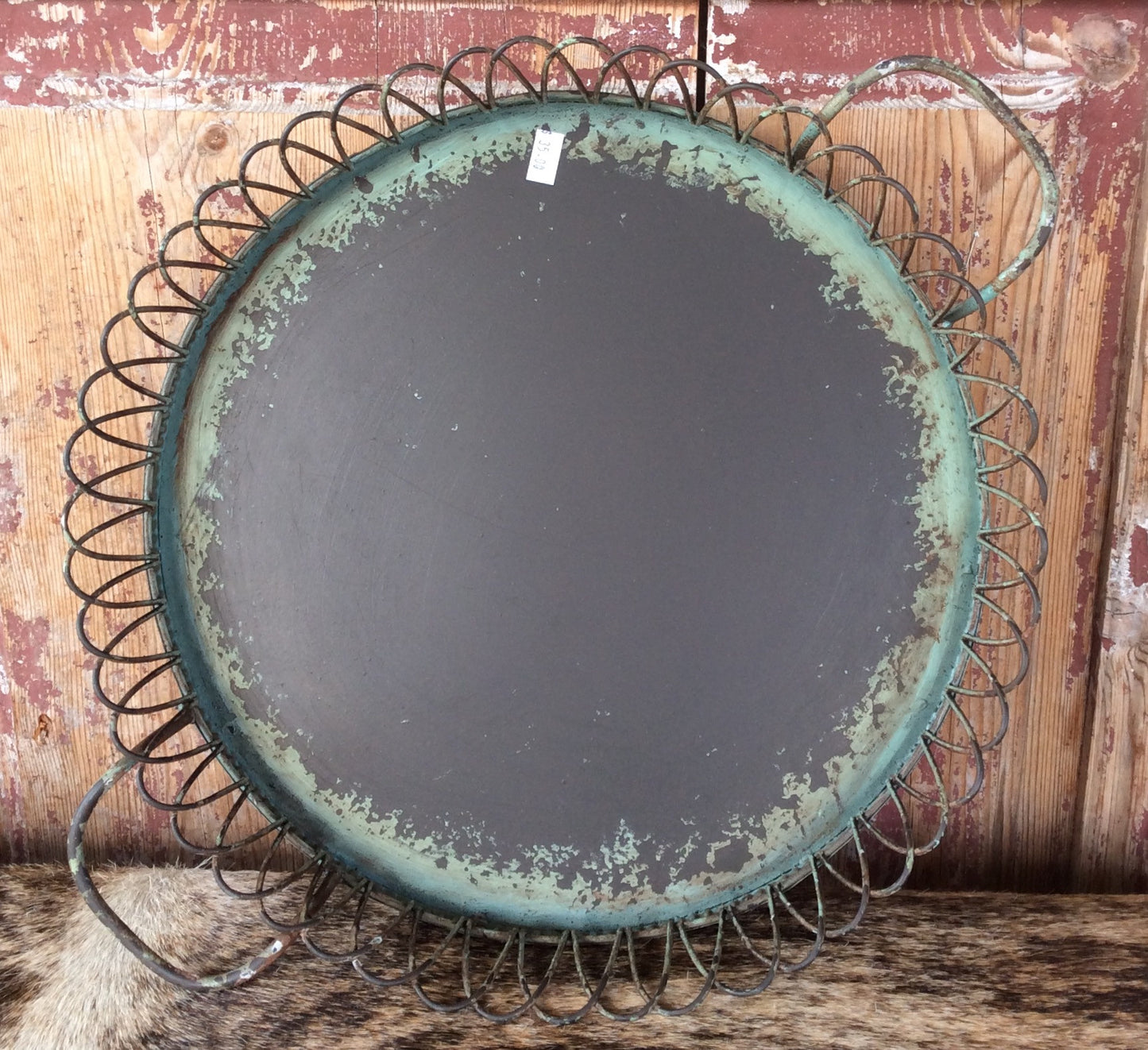 Old Blue Metal Trays