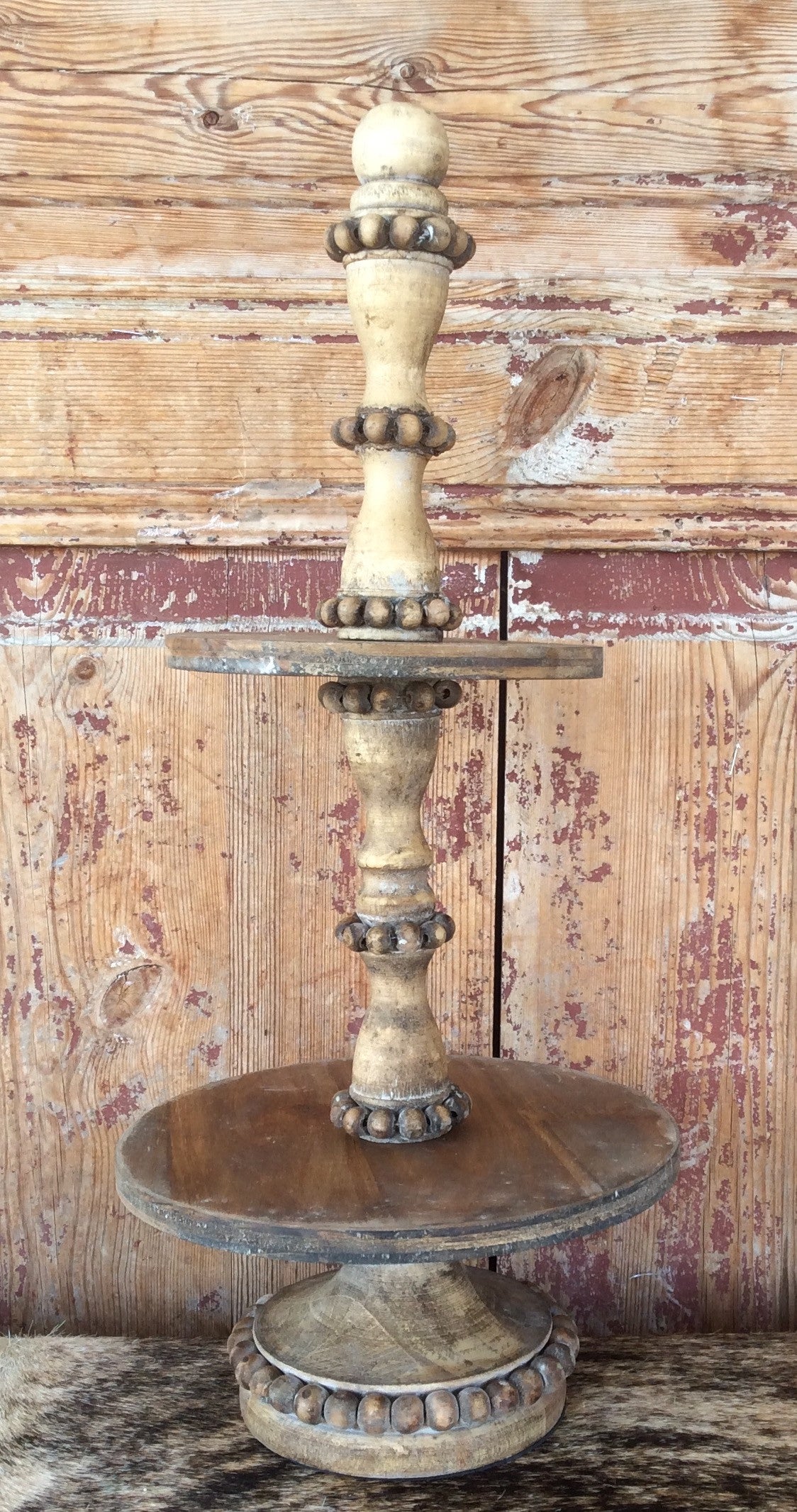 Small 2 Tiered Wooden Stand