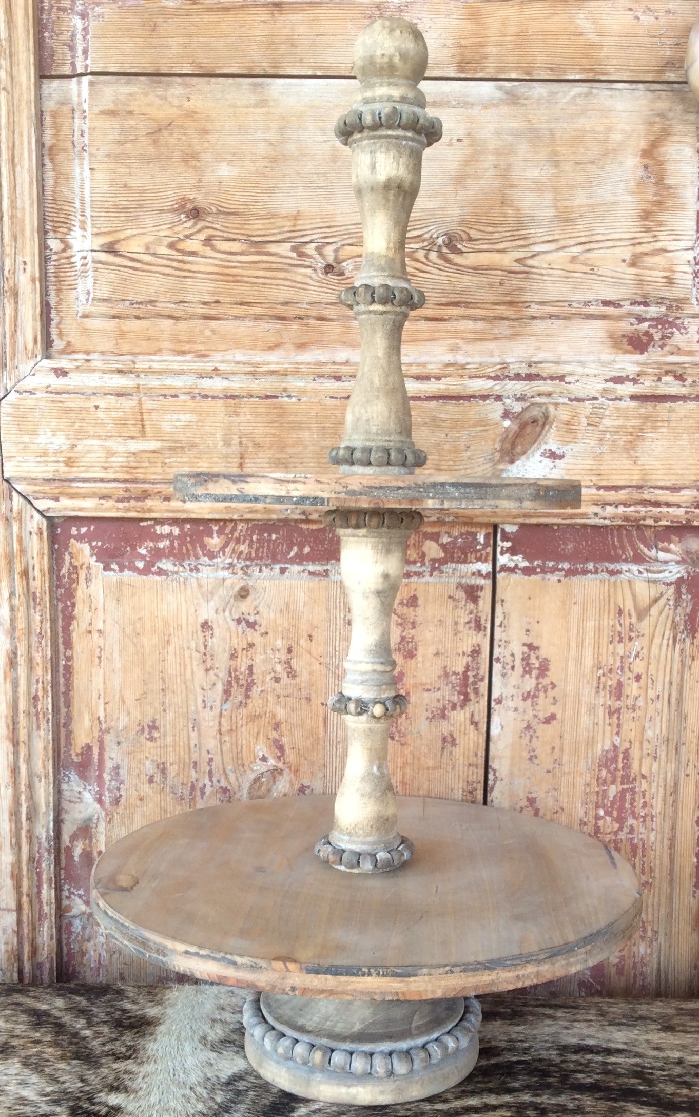 Small 2 Tiered Wooden Stand