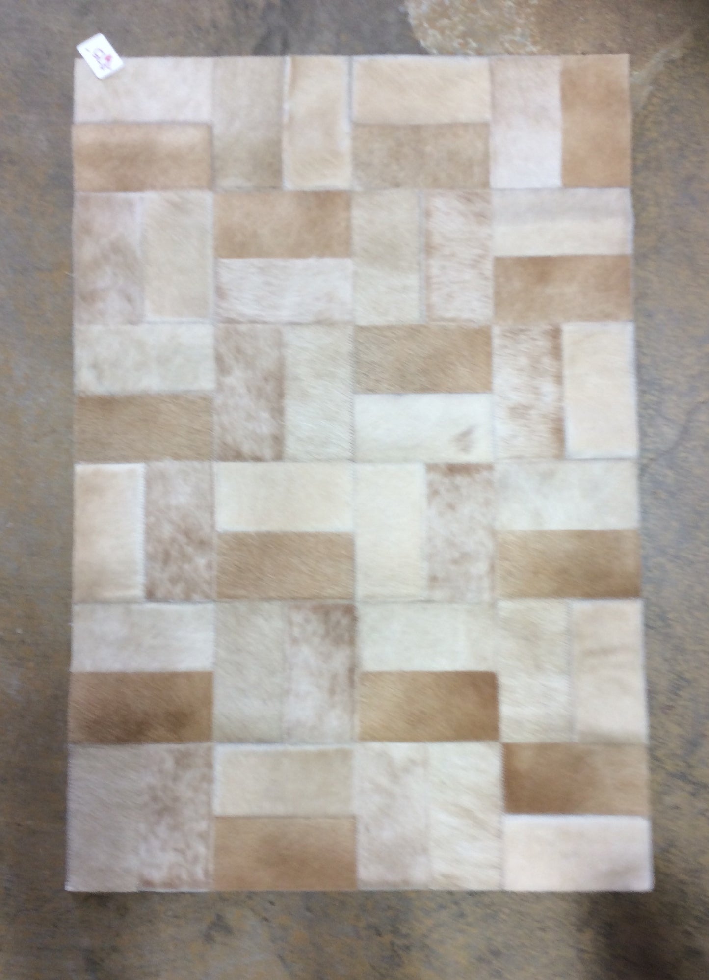 2' x 3'  Cowhide Patchwork Area Rug