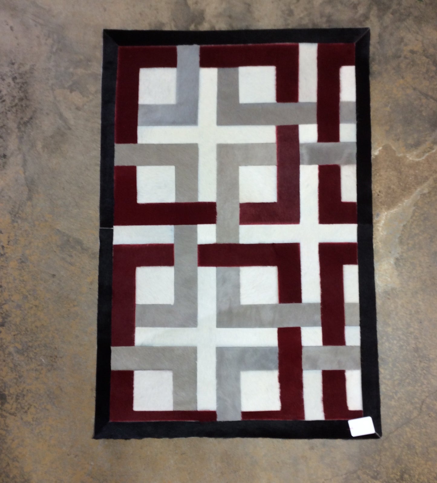 2' x 3'  Cowhide Patchwork Area Rug