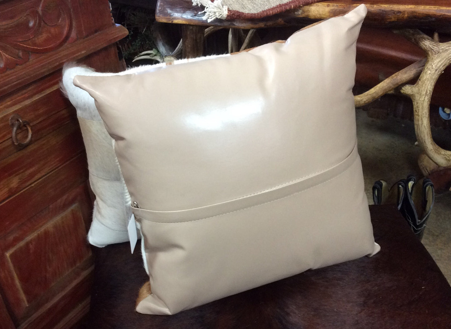 Cowhide pillow