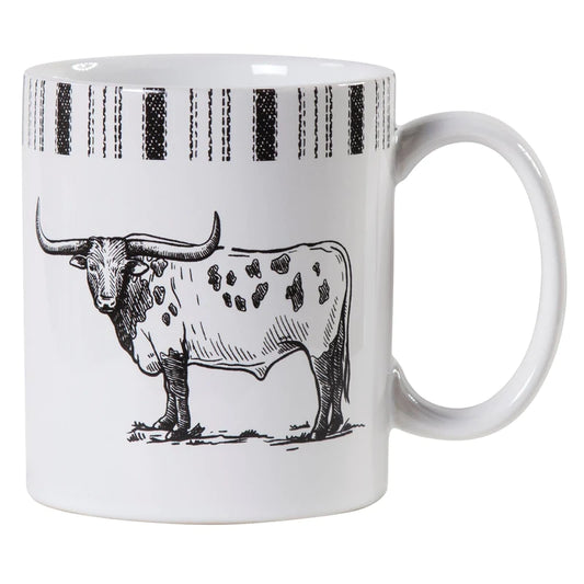 RANCH LIFE LONGHORN MUG