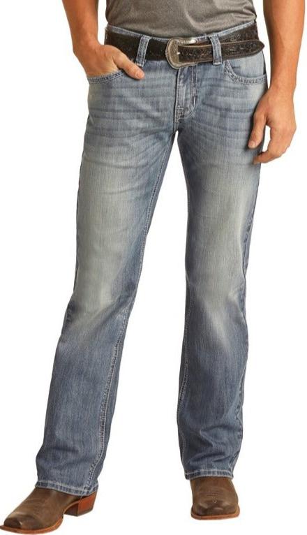 ROCK & ROLL MEN'S PISTOL MEDIUM VINTAGE REGULAR FIT STRAIGHT LEG