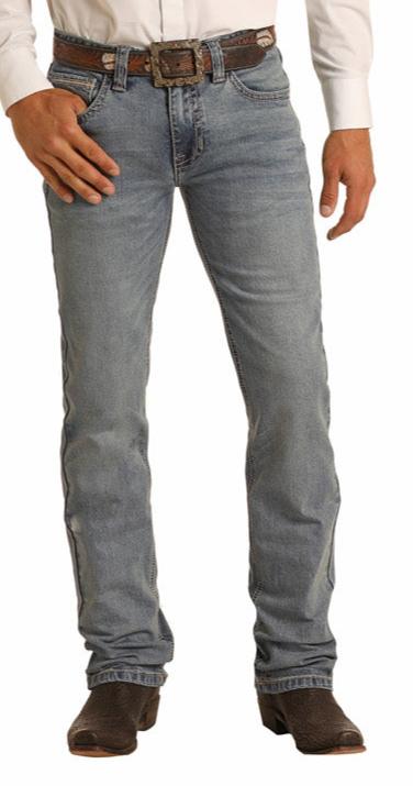 Rock and Roll Men's Cowboy REFLEX Revolver Light Vintage Wash Jeans