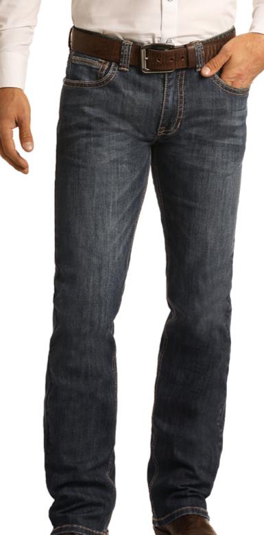 ROCK & ROLL MEN'S REFLEX REVOLVER JEANS DARK WASH