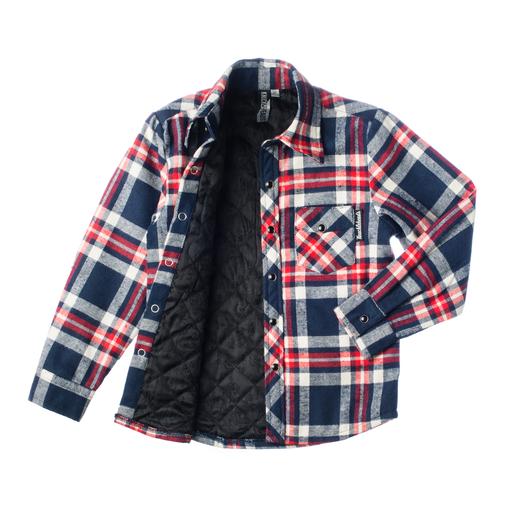 Knuckleheads "Malone" Long Sleeve Quilted Plaid Flannel Rockabilly Shirt