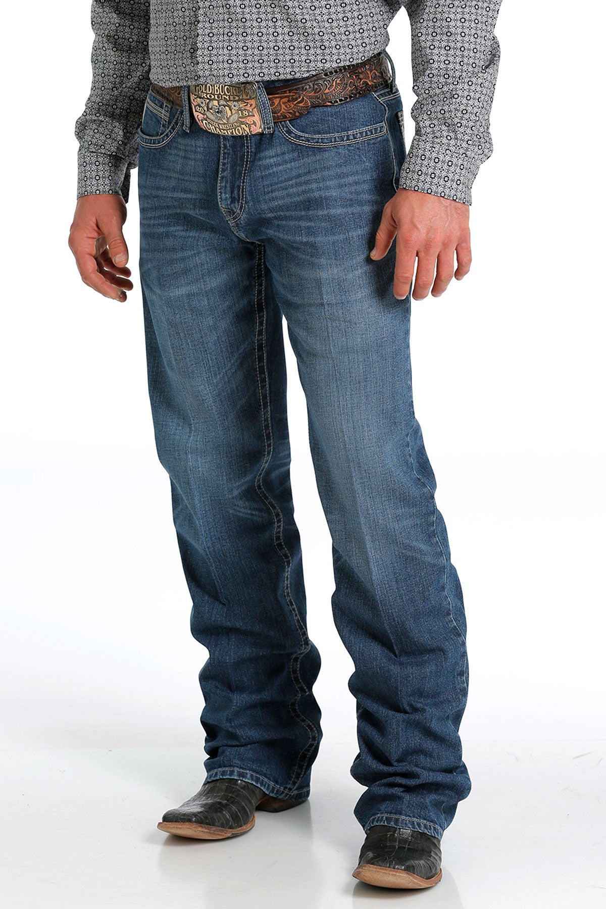 CINCH MEN'S RELAXED FIT GRANT - MEDIUM STONEWASH