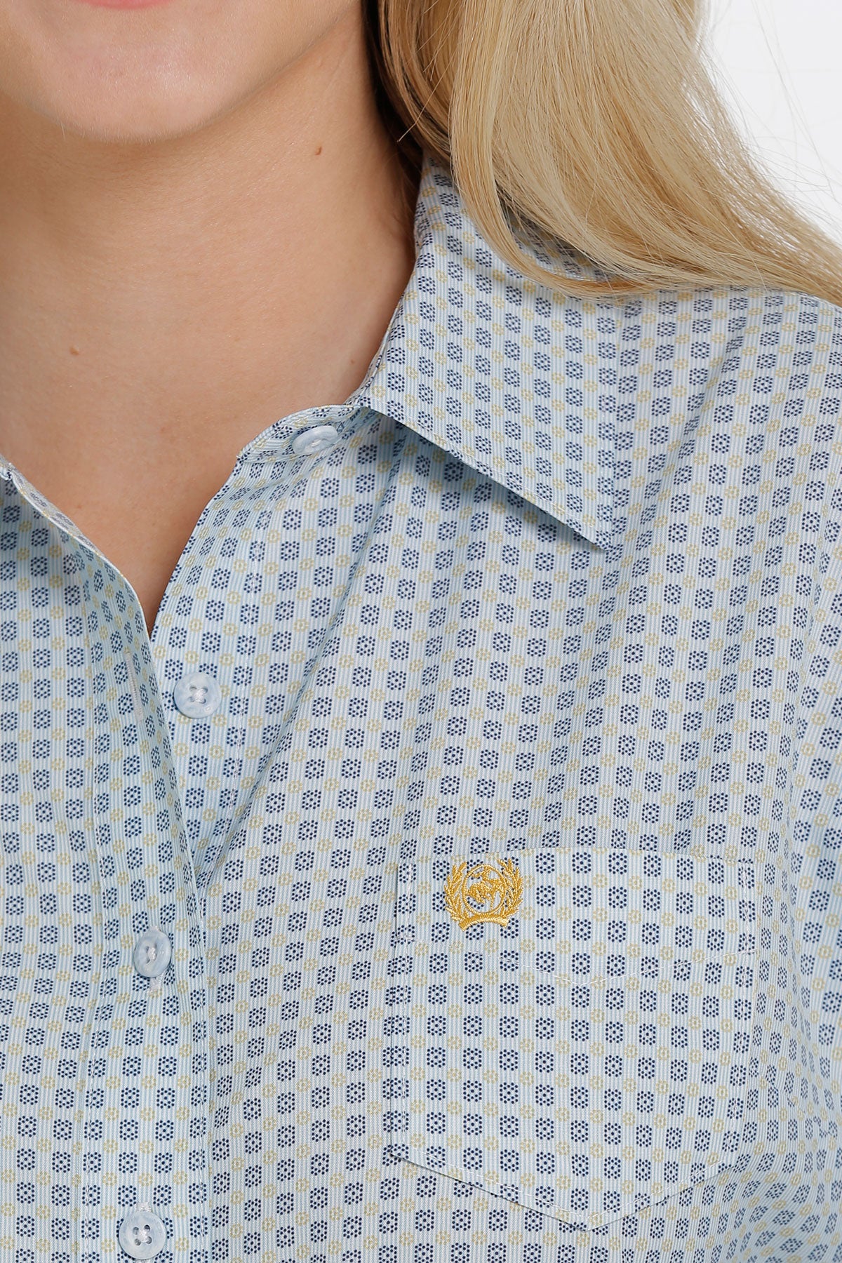 Women's Cinch ARENAFLEX Button Down Shirt - BLUE