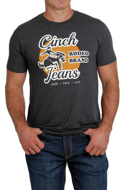 Cinch Heather Black Tee Shirt