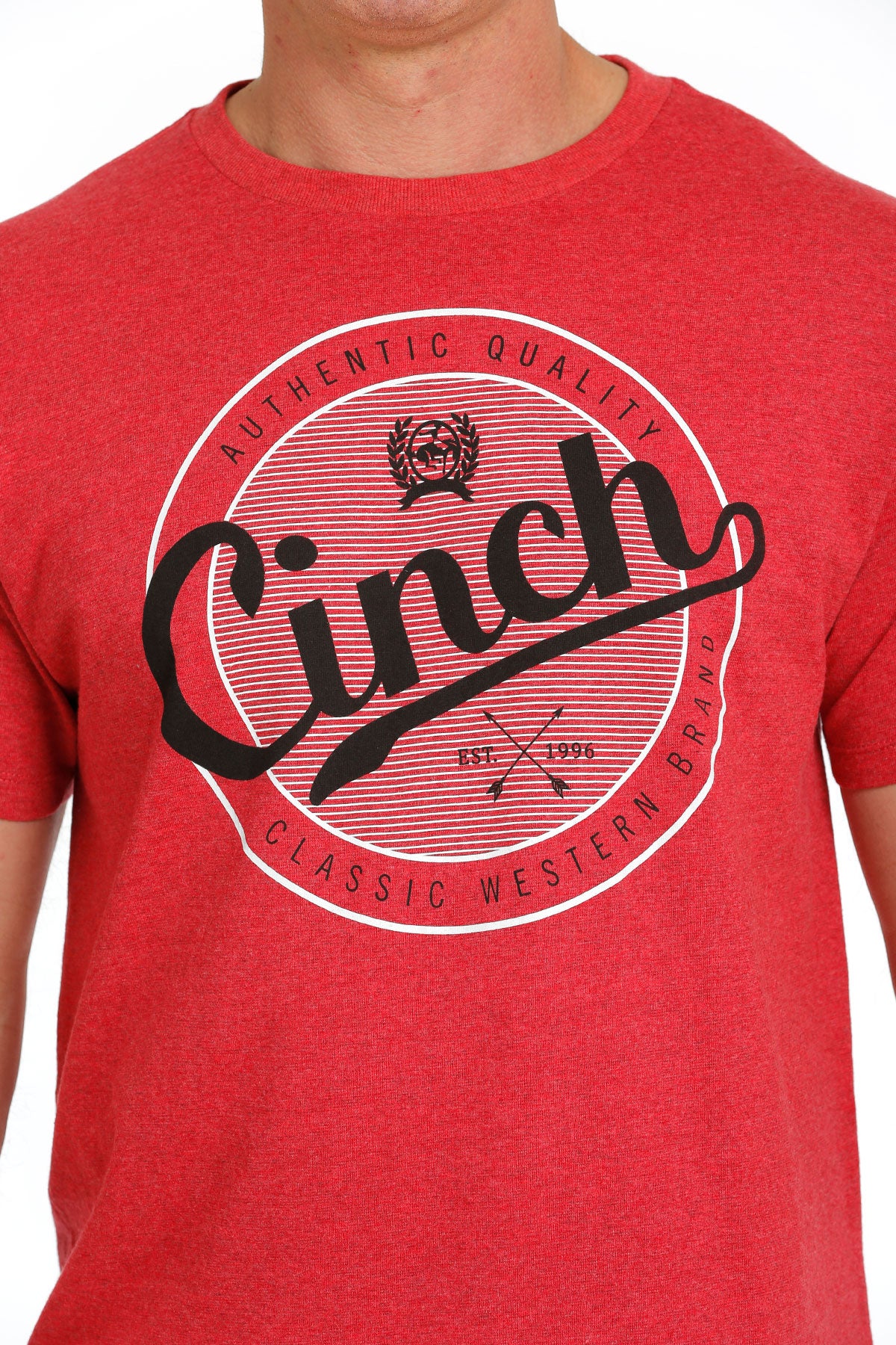 CINCH MENS TEE - HEATHER RED