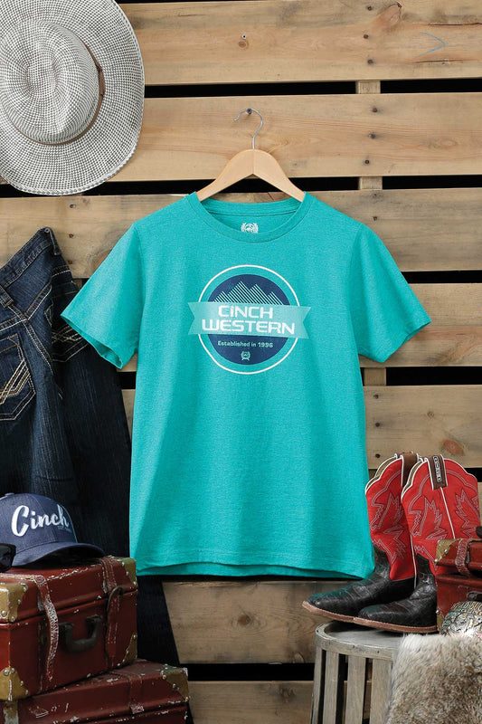 Cinch Boys tee in TURQUOISE *LAST ONE*