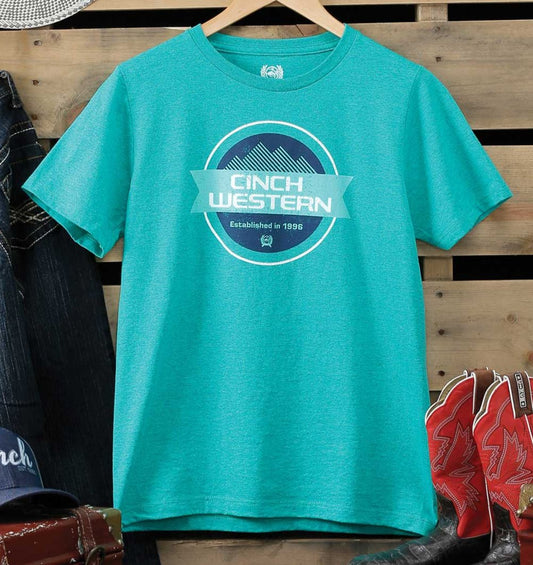 Cinch Boys tee in TURQUOISE *LAST ONE*