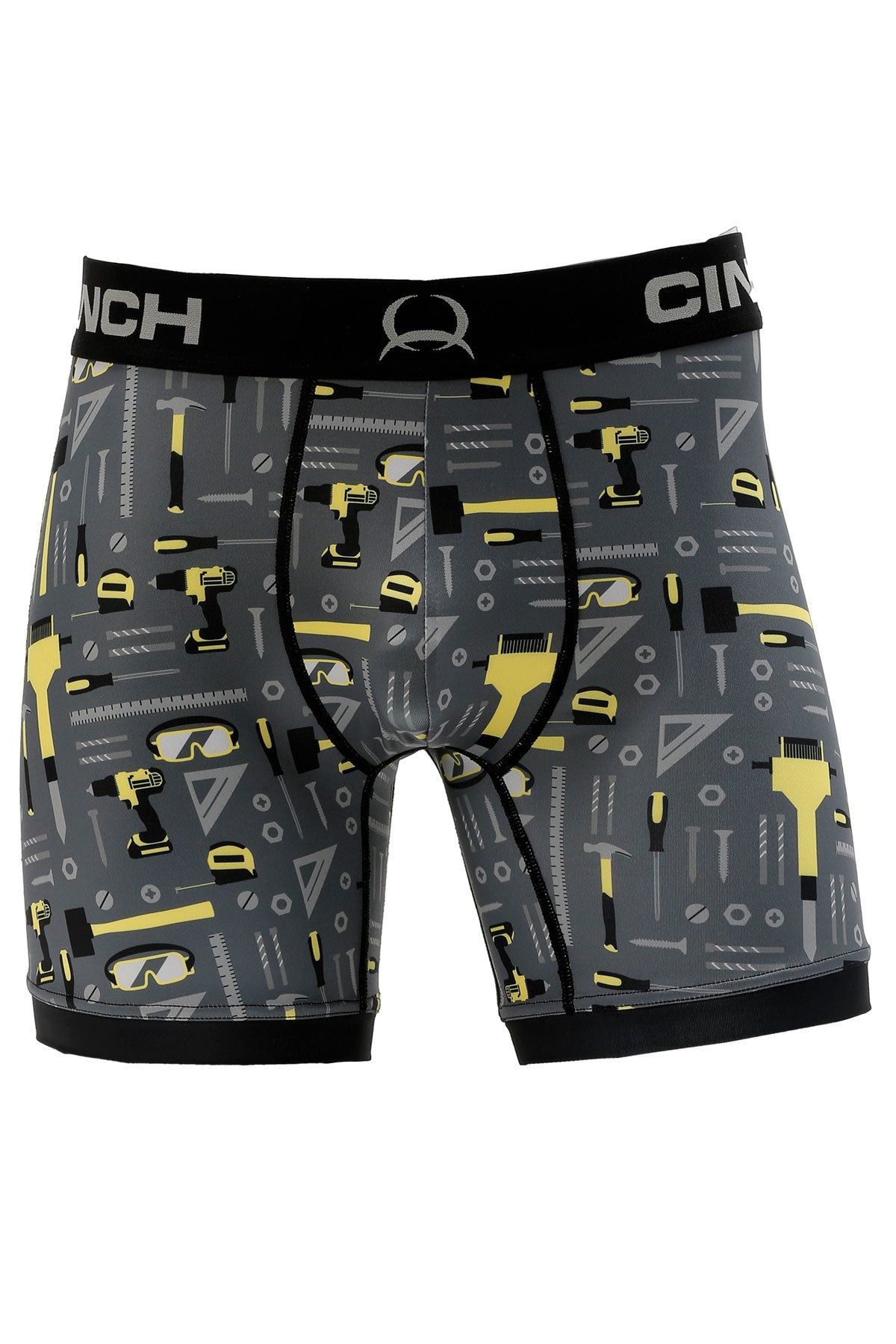 CINCH MEN'S 6" TOOLS BOXER BRIEF - CHARCOAL