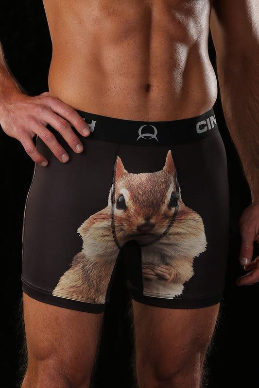 Cinch Boxer Briefs BLACK SQUIRREL 6"