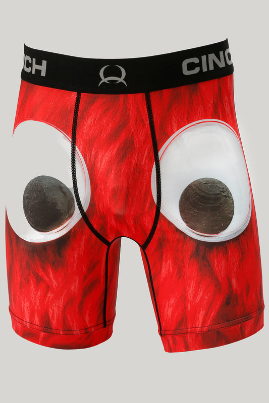 CINCH MEN'S 6" MONSTER BOXER BRIEFS - RED