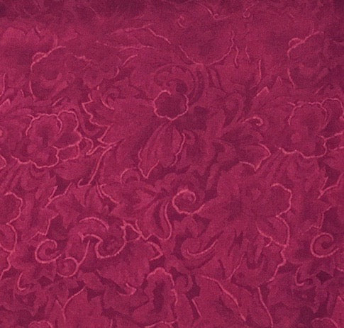 Jacquard Maroon Silk Scarf
