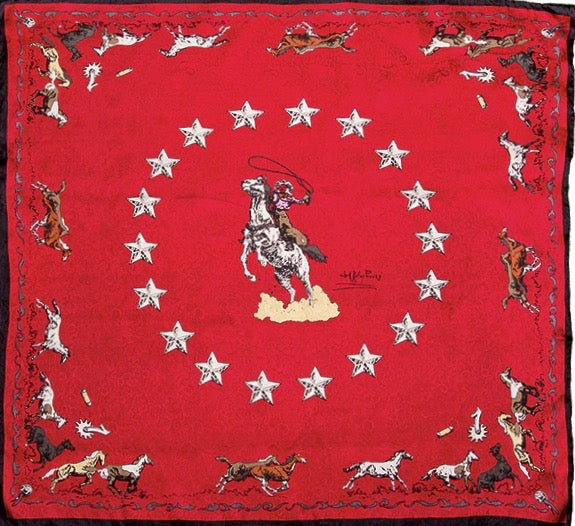 Mustang Red Limited Edition Silk Scarf