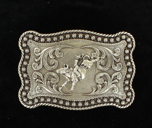 NOCONA MENS ANTIQUE SILVER BUCKLE