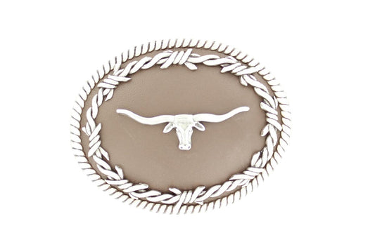 NOCONA MENS OVAL LONGHORN BUCKLE