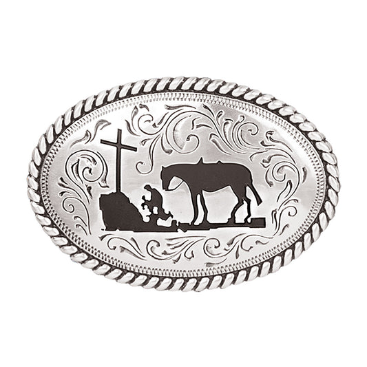 NOCONA YOUTH COWBOY PRAYER BUCKLE