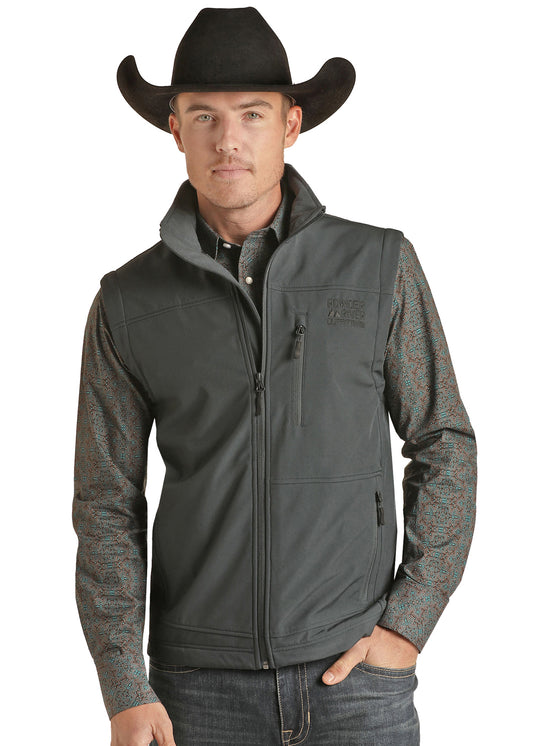 POWDER RIVER MEN'S PERFORMANCE SOFTSHELL VEST -  INDIGO