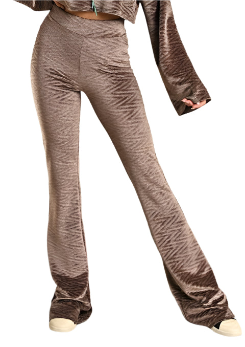 ROCK & ROLL COWGIRL WOMENS ROSE VELVET FLARE PANT