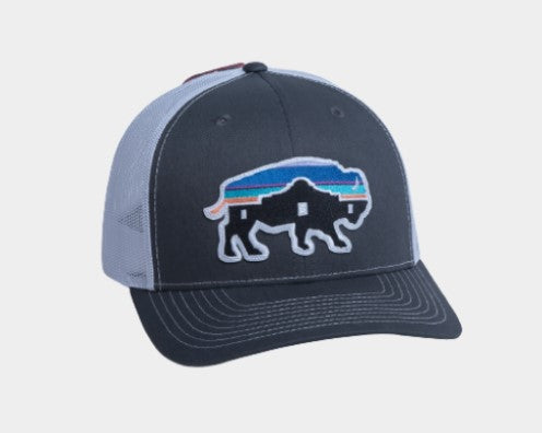 RED DIRT HAT CO ALAMO BUFFALO HAT in CHARCOAL