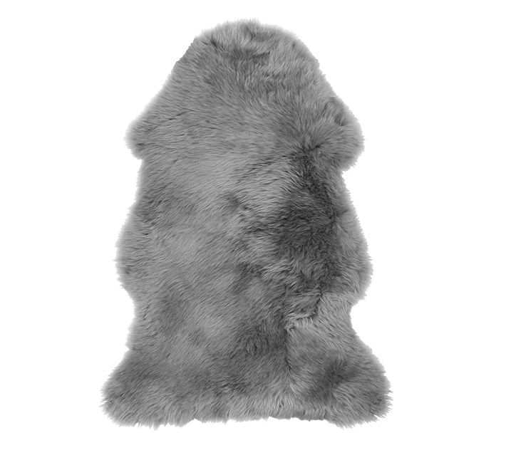 Grey Icelandic Sheep Fur Rug