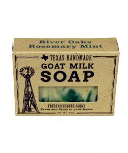 Fredericksburg Farms River Oaks Rosemary Mint Goat Milk Soap