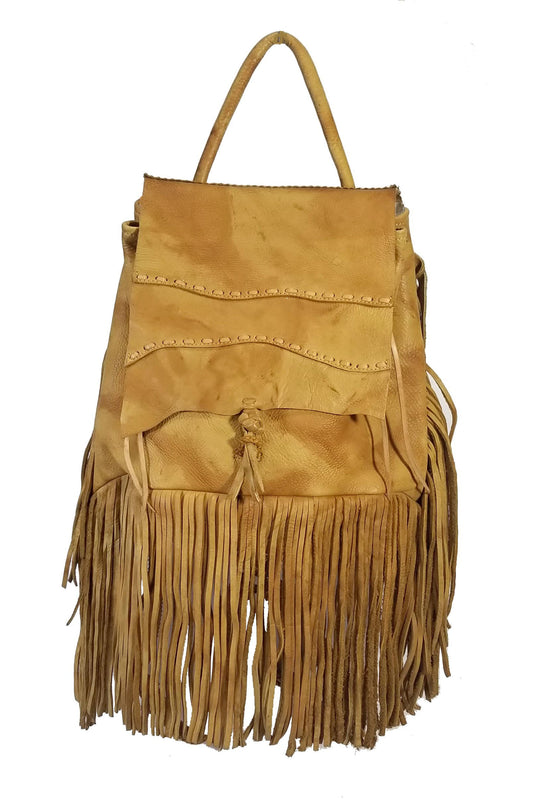 SUEDE FRINGE RUCKSACK