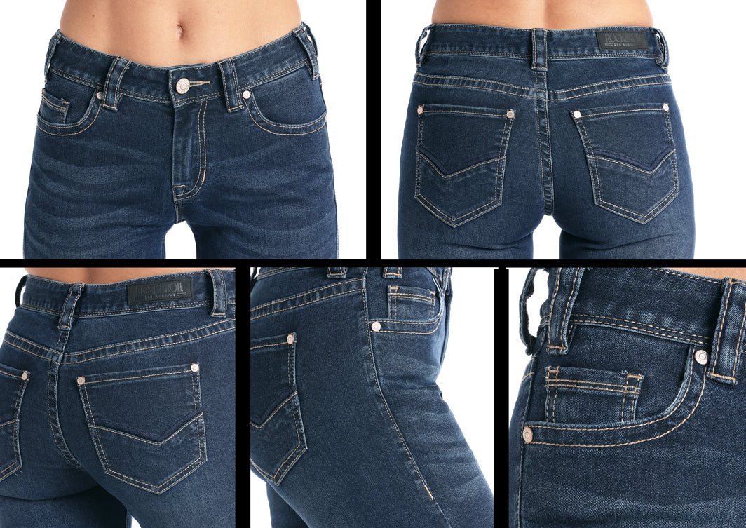 Rock & Roll Ladies Mid-Rise Bootcut