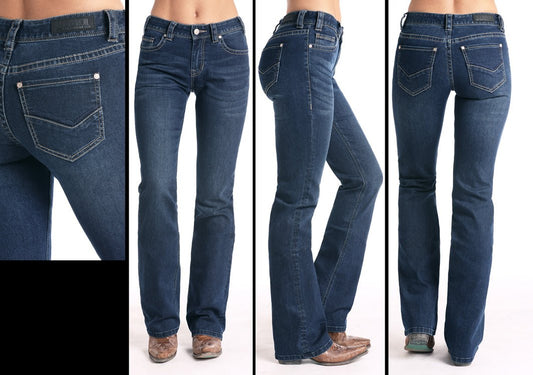 Rock & Roll Ladies Mid-Rise Bootcut