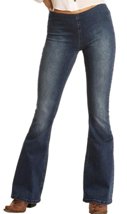 Rock & Roll Ladies Bargain Bell Pull on Jeans