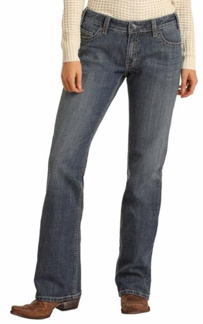 Rock & Roll Ladies Boyfriends Jeans LIGHT WASH