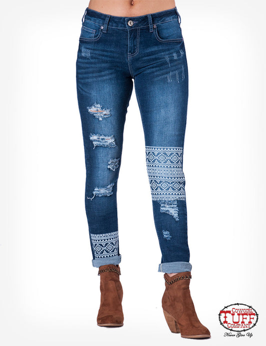 Cowgirl Tuff "Aztec" Skinny Jeans